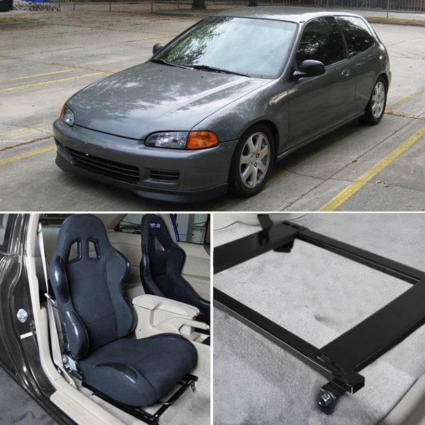 1992-1995 Honda Civic EG & 1994-2001 Acura Integra Racing Seat Brackets - Driver & Passenger Side Mounting Kit (2PC) - Perfect for Track Days & Performance Upgrades