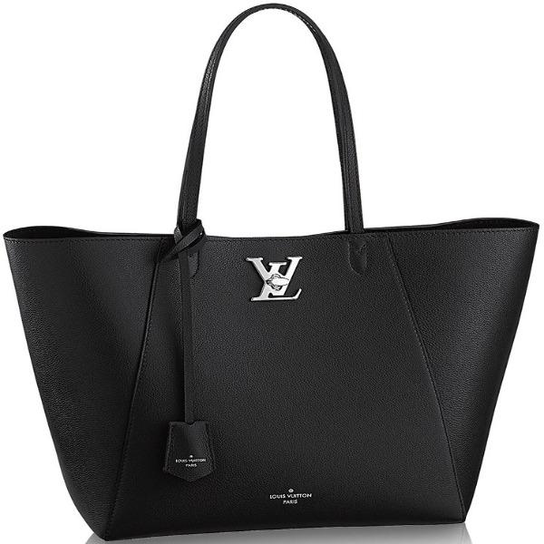 LV Lockme Cabas Bag Black - Luxury Tote Handbag for Women, Perfect for Work, Travel & Everyday Use