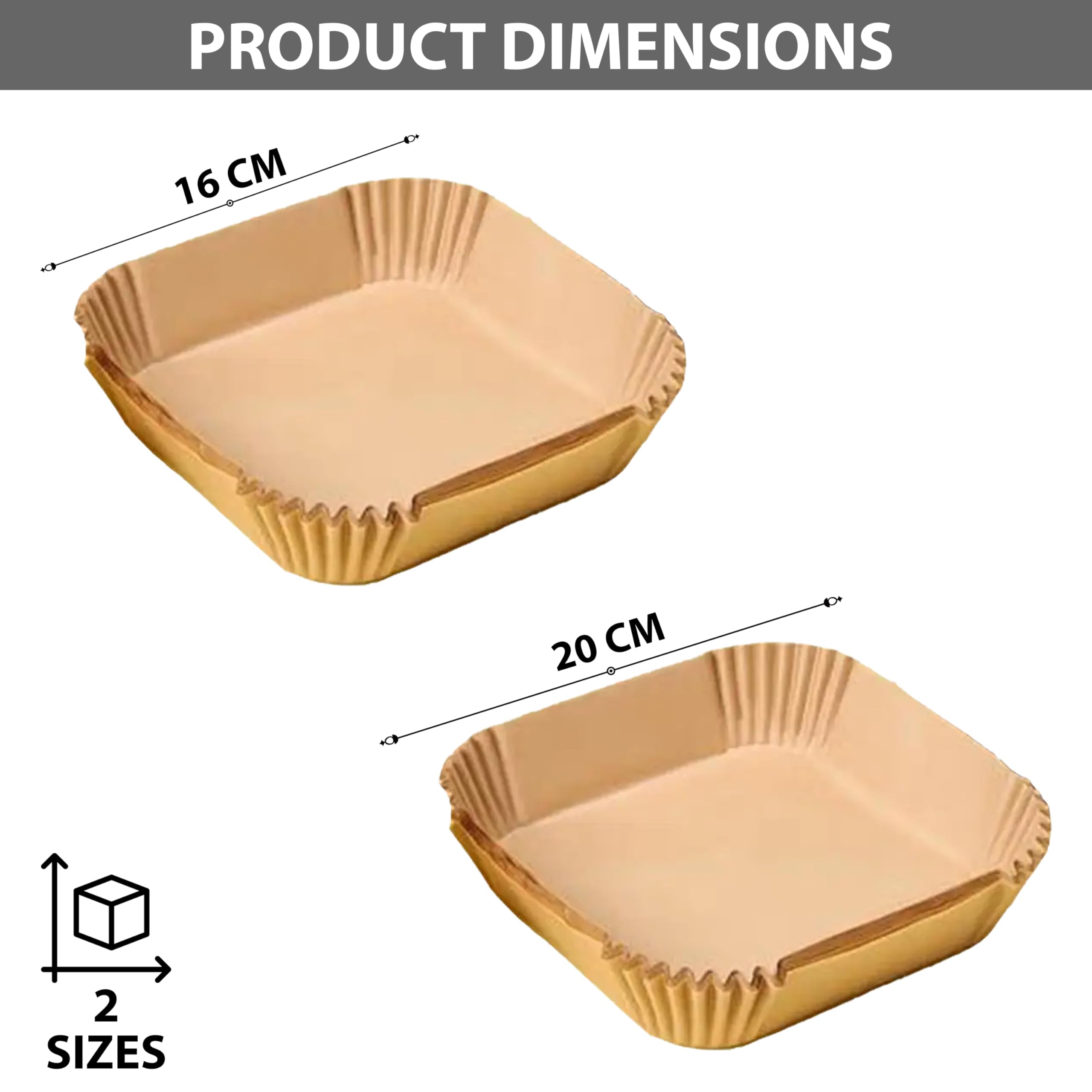 100PCS 16cm Round Air Fryer Liners - Non-Stick Unbleached Parchment Paper for Air Fryer, Baking & Microwave | Disposable Heat-Resistant Cooking Sheets for Healthy Meals & Easy Cleanup