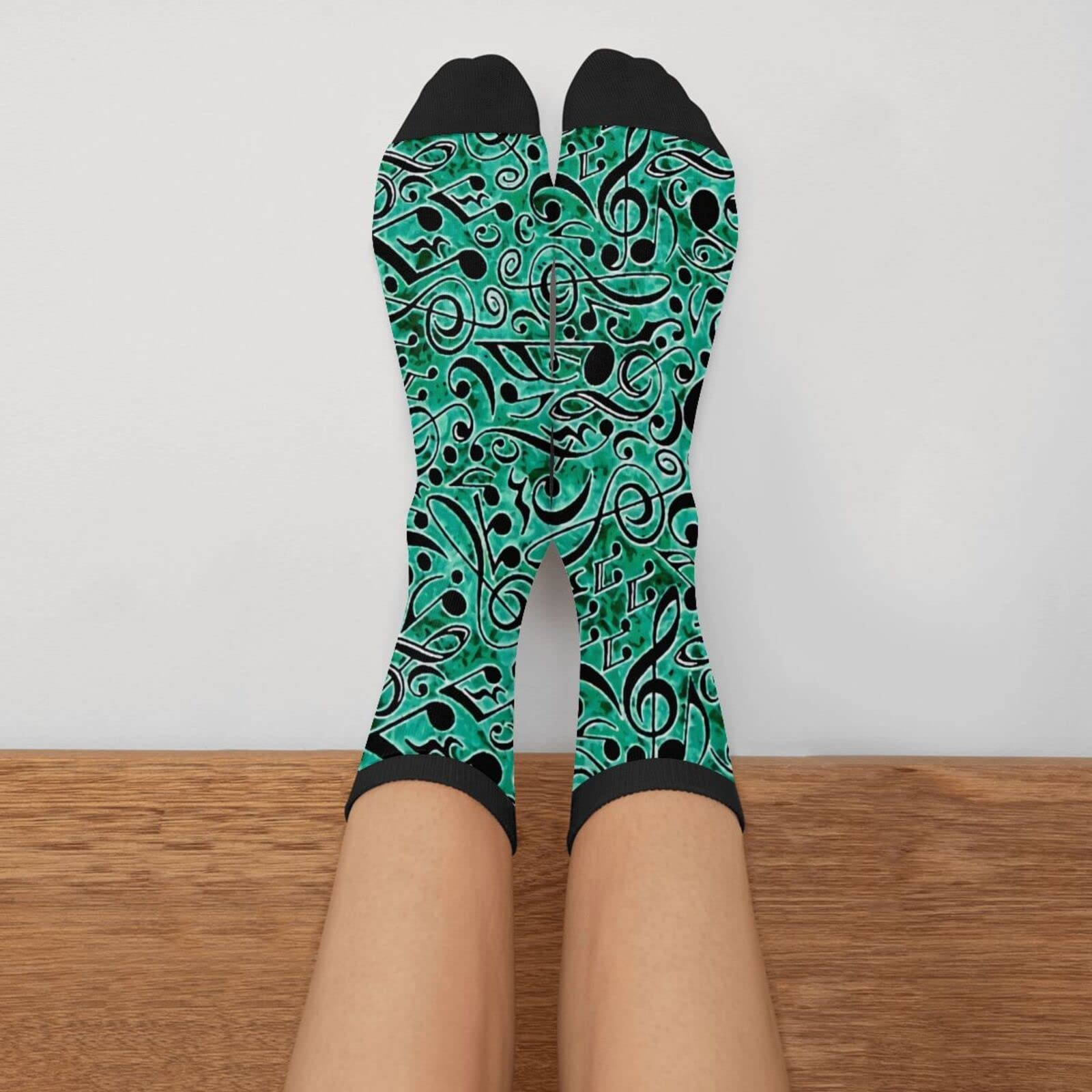 Funny Crazy Novelty Crew Tube Socks for Men & Women - Casual Athletic Sport Dress Socks - Perfect for Costume Parties, Gifts & Everyday Wear