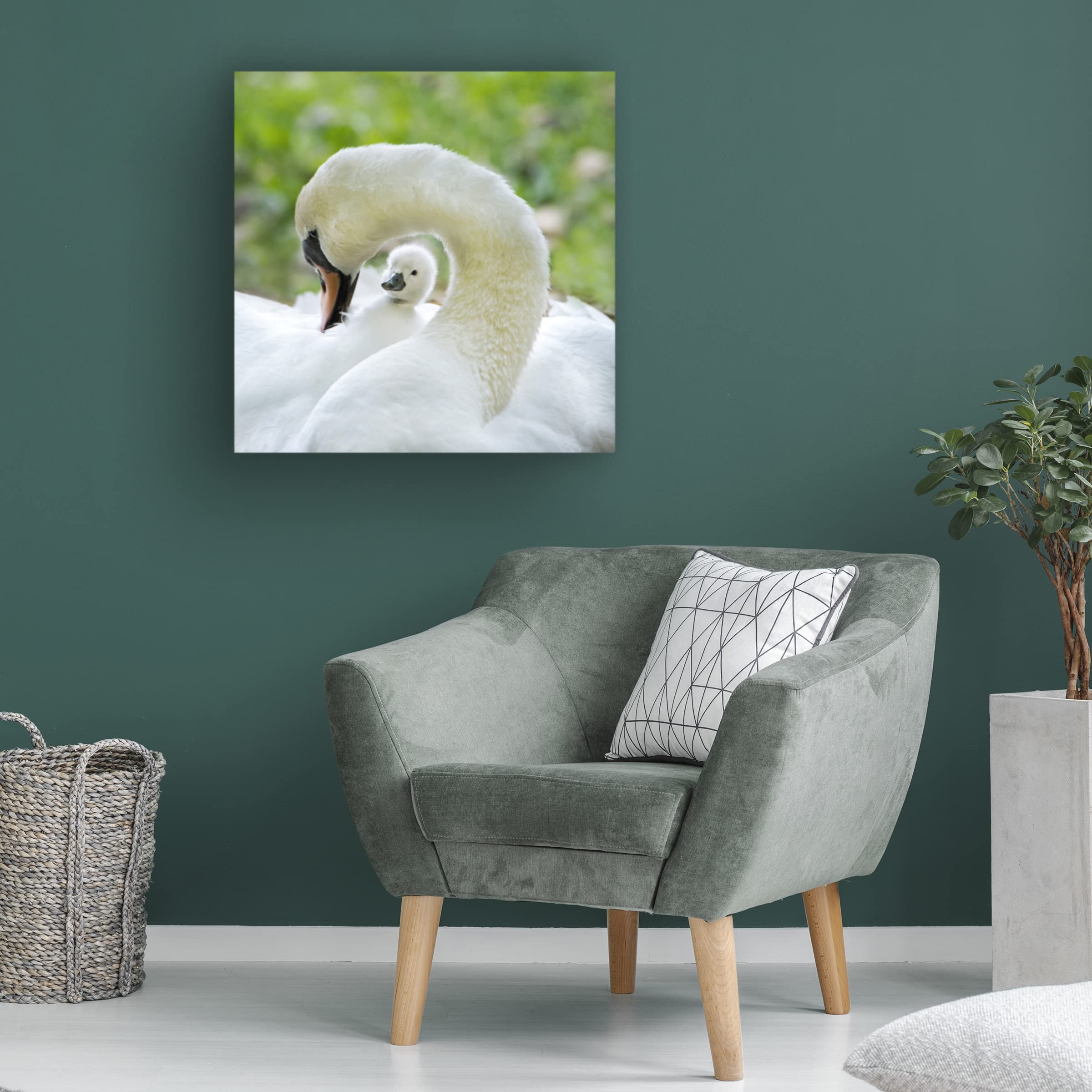 Trademark Fine Art 'Love Surrounds' Canvas Wall Art by Jacky Parker - Romantic Home Decor for Living Room, Bedroom & Office