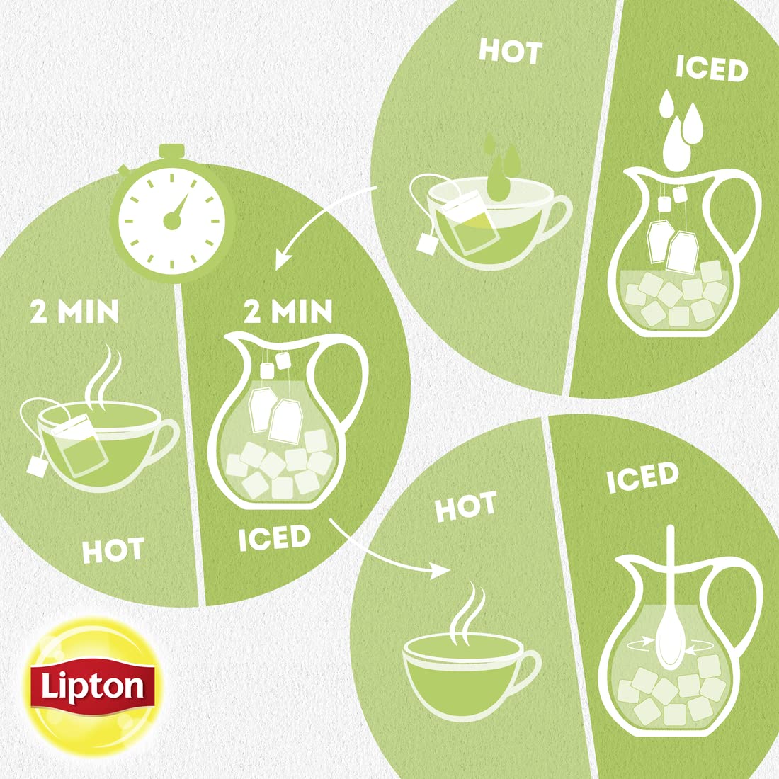 Lipton 100% Natural Green Tea Bags - 20 Count (Pack of 6) | Antioxidant Rich, Caffeine Free | Perfect for Morning Boost, Afternoon Relaxation & Healthy Lifestyle