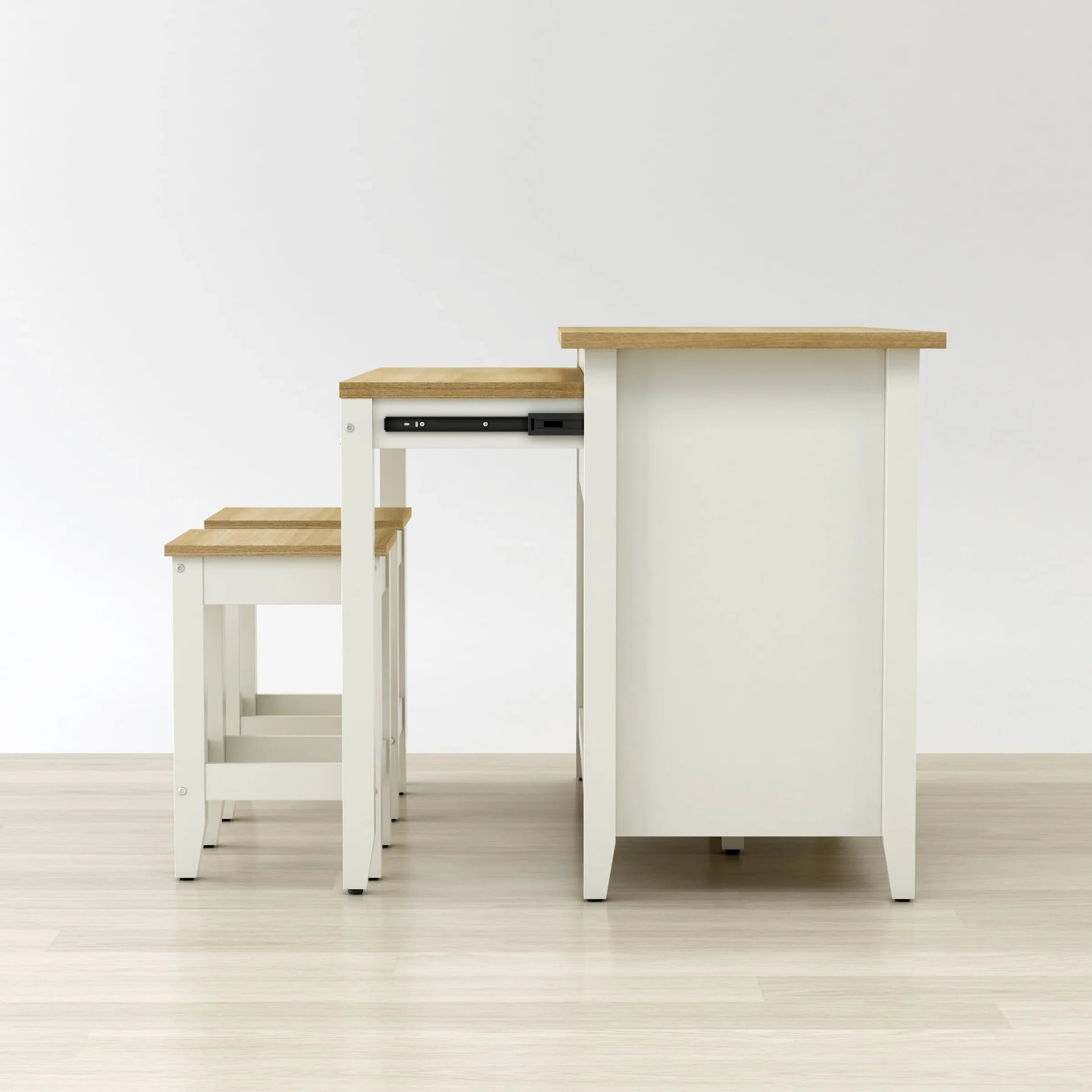 Anderson Teak Delphi 53-Inch Kitchen Island Cabinet with Storage - KC 053 - Perfect for Small Kitchens, Breakfast Bars & Open Concept Living Spaces