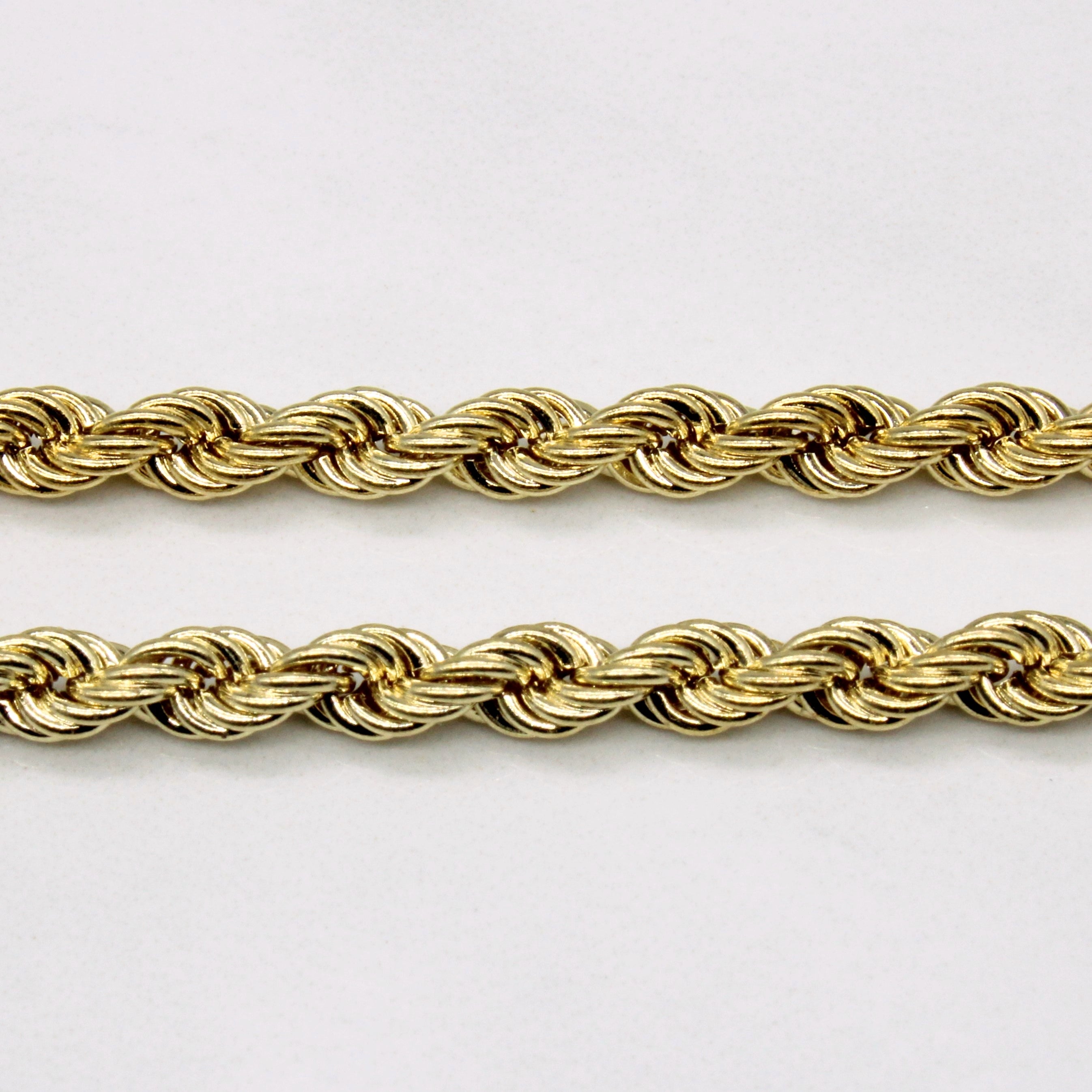 10K Yellow Gold Rope Chain Necklace 30 Inches - Durable & Stylish Jewelry for Men & Women - Perfect for Everyday Wear, Gifts & Special Occasions