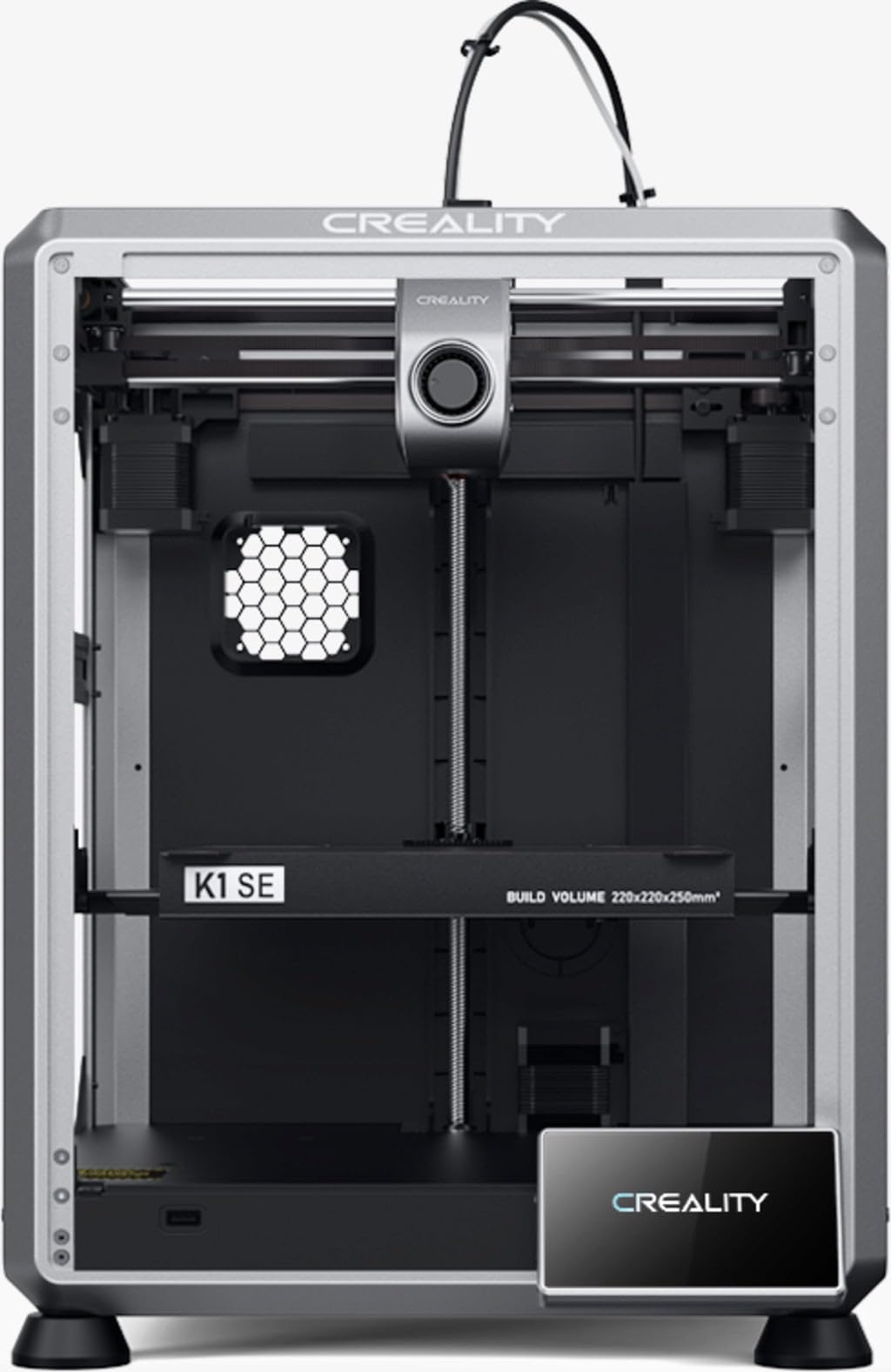 Creality K1 SE 3D Printer 2024 - 600mm/s High-Speed Printing, Auto Leveling, Direct Extruder, Quick-Swap Tri-Metal Nozzle | Ideal for Home DIY, Prototyping & Educational Projects
