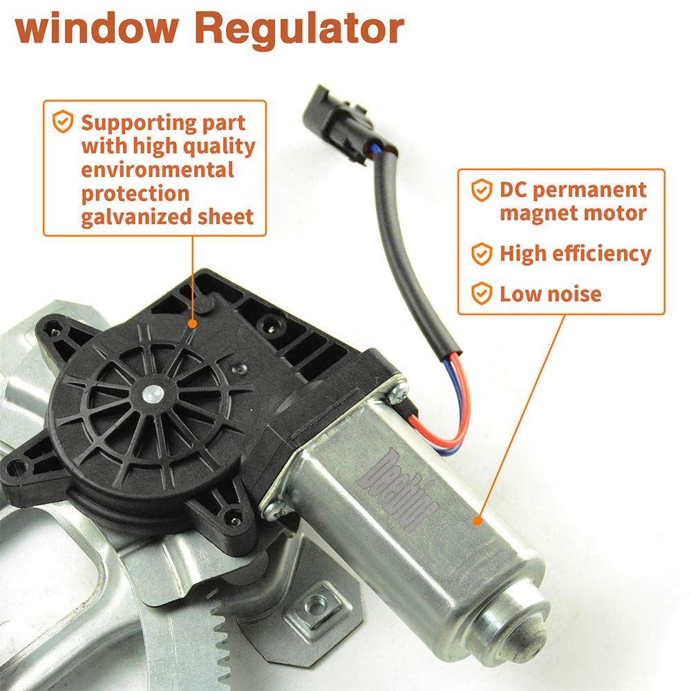 1PC Front Right Side Power Window Regulator for 2000-2004 Jeep Grand Cherokee - Replacement Part for Smooth Window Operation - Perfect for DIY Auto Repair & Maintenance