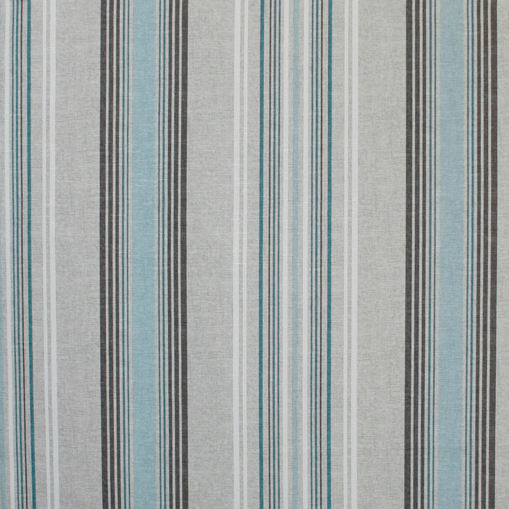 9 x 9 Inch Home Decor Fabric Swatch - VERONA Collection Tranquil Stripes in Turquoise | Perfect for Upholstery, Curtains & DIY Craft Projects