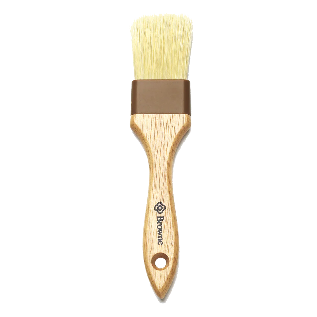 Browne 61200 1.5 Inch Pastry Brush - Professional Baking Brush for Cakes, Cookies, Pies - Ideal for Basting, Glazing, and Buttering in Home Kitchens & Bakeries