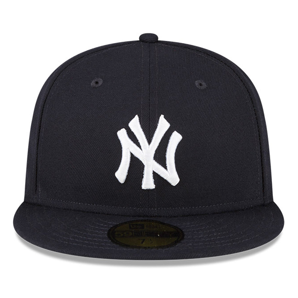 New Era 59Fifty Authentic MLB New York Yankees Baseball Cap - Navy Blue Fitted Hat for Men & Women - Perfect for Games, Streetwear & Sports Fan Fashion