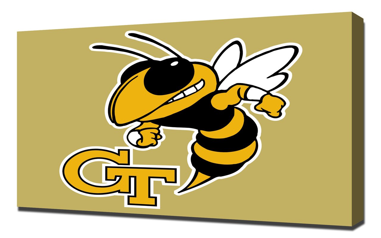 Georgia Tech Yellow Jackets Canvas Art Print - Vibrant College Decor for Dorms, Offices & Fan Caves
