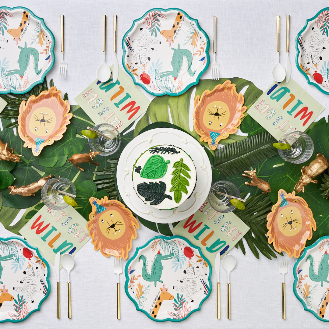 Stylish Party Animal Table Setting for Birthday & Themed Events - Perfect for Kids, Adults & Holiday Celebrations