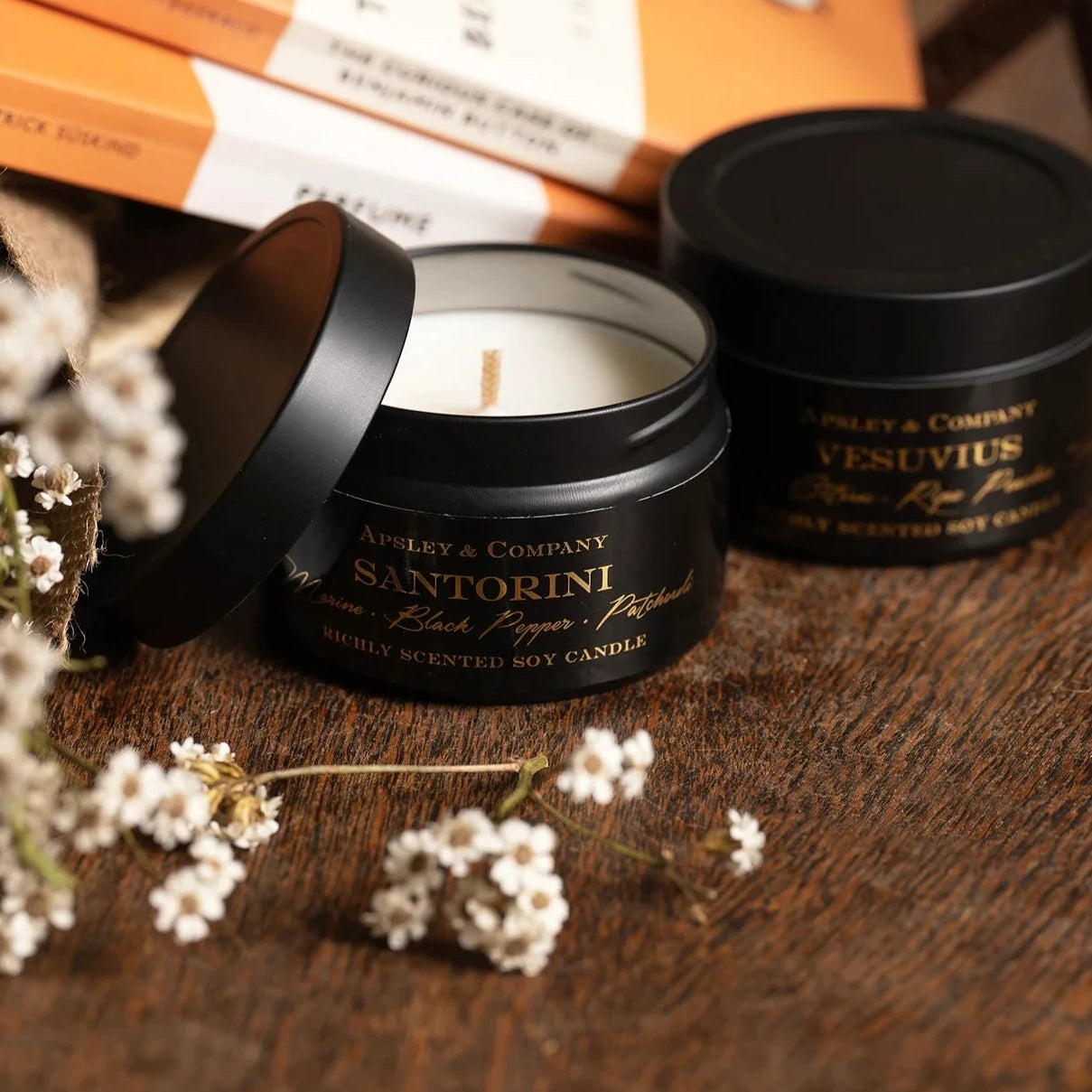 Luxury Halfeti Scented Travel Candle 150g - Premium Compact Candle for Home, Office & Gifts by Apsley and Company | Perfect for Travel, Relaxation & Aromatherapy