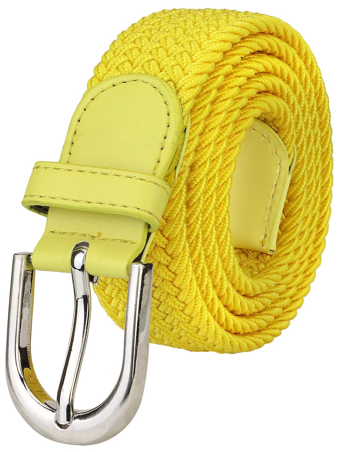 Falari Elastic Stretch Braided Belt for Men & Women - No Holes Adjustable Canvas Fabric Waistband - Perfect for Casual Wear, Jeans, Pants & Outdoor Activities