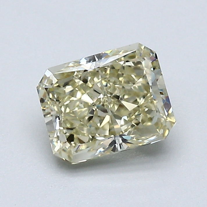 1.01 Carat Radiant Cut Fancy Light Brownish Yellow Diamond VS1 Clarity - Elegant Engagement Ring Center Stone for Wedding & Anniversary Jewelry