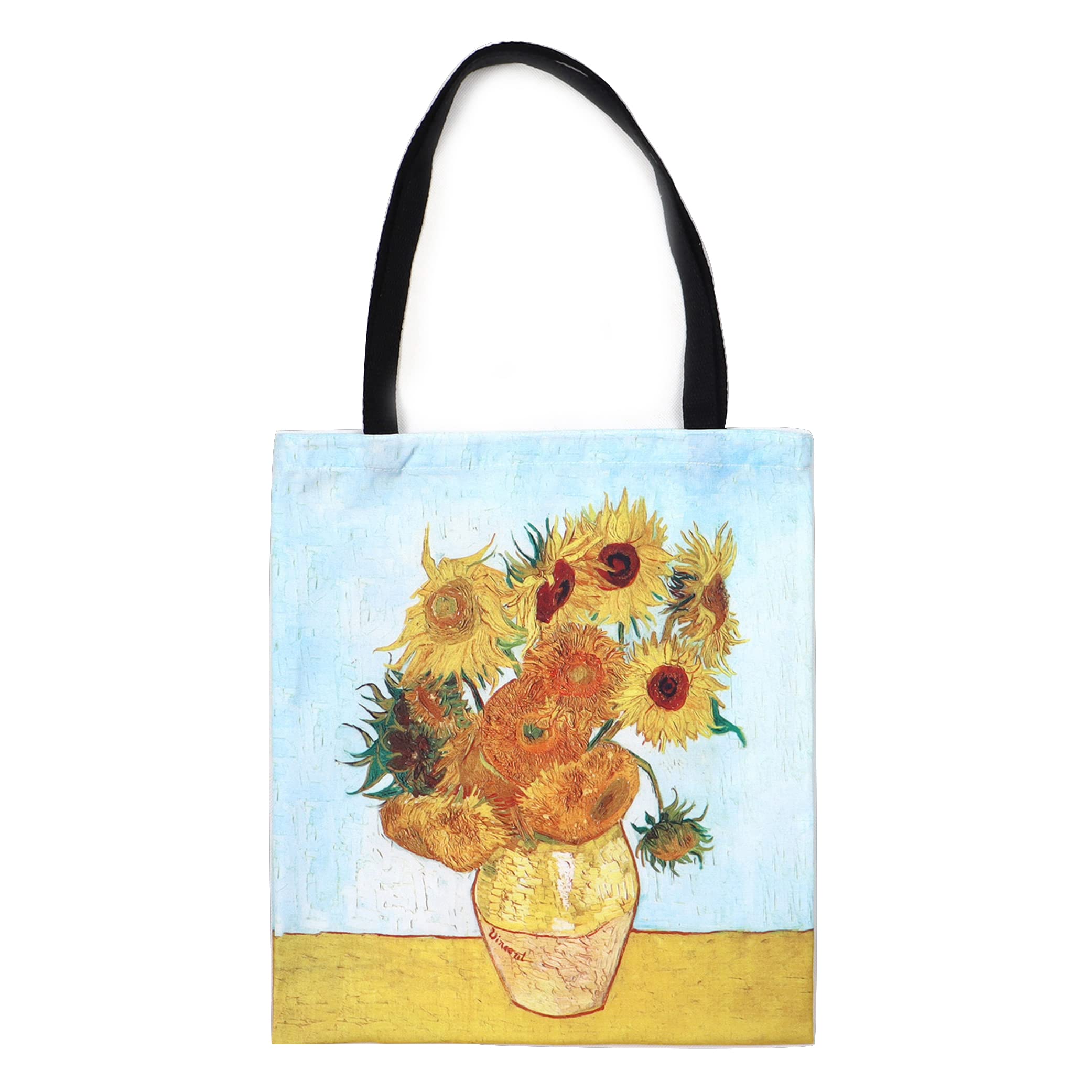 Stylish Oil Painting Tote Bag - Reusable Canvas Shopping Bag for Women & Girls | Eco-Friendly Grocery Tote - Perfect for Shopping, Beach, Work & Daily Use