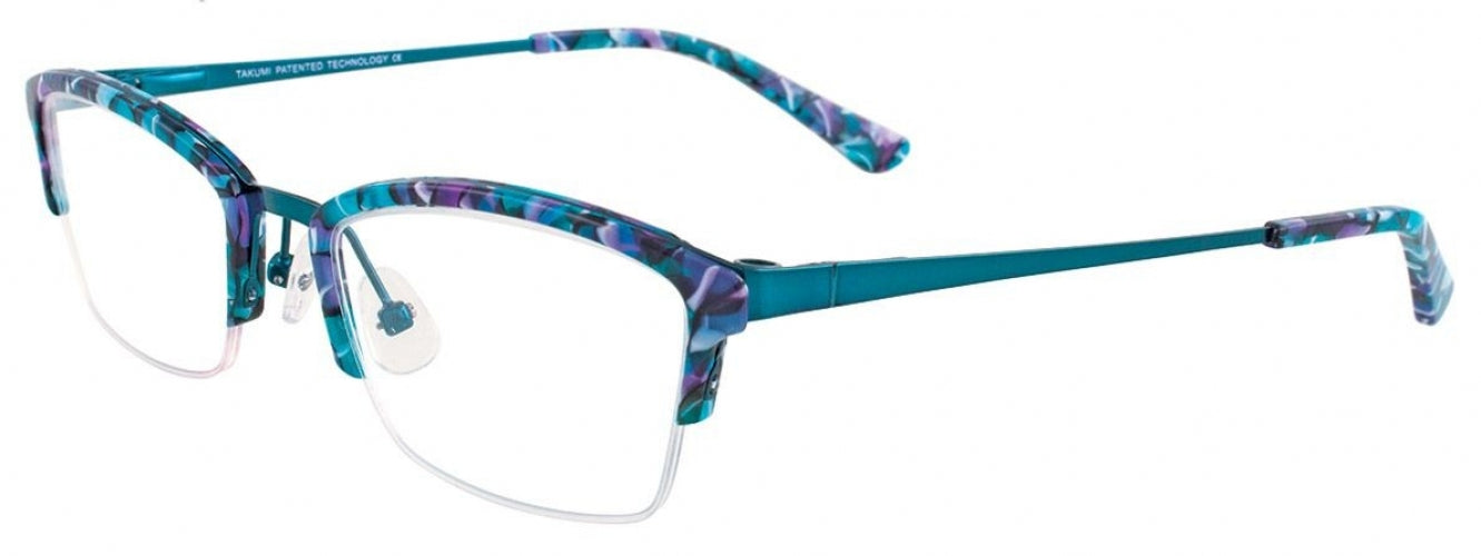 60 - Teal & Purple & Black & White