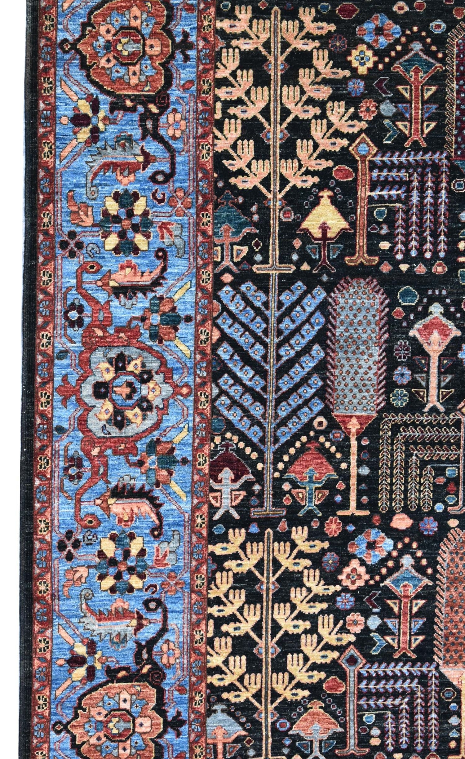 Handwoven Bakshaish Willow Tribal Rug - Authentic Persian Design, J72858 - Perfect for Boho Living Room, Bedroom, or Home Decor