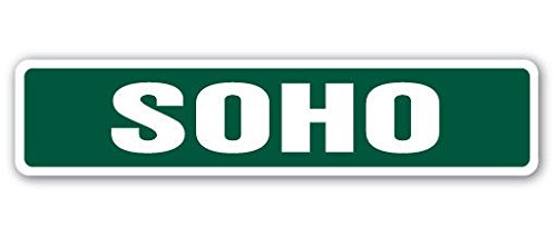 Cortan360 SOHO Street Sign - London Nightlife & Film Themed Indoor/Outdoor Wall Decal (8
