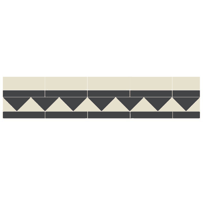 Winckelmans Granitklinker Klinkerfris 150mm Black/Yellow-White - Premium Granite Tile for Kitchen Backsplash & Bathroom Flooring