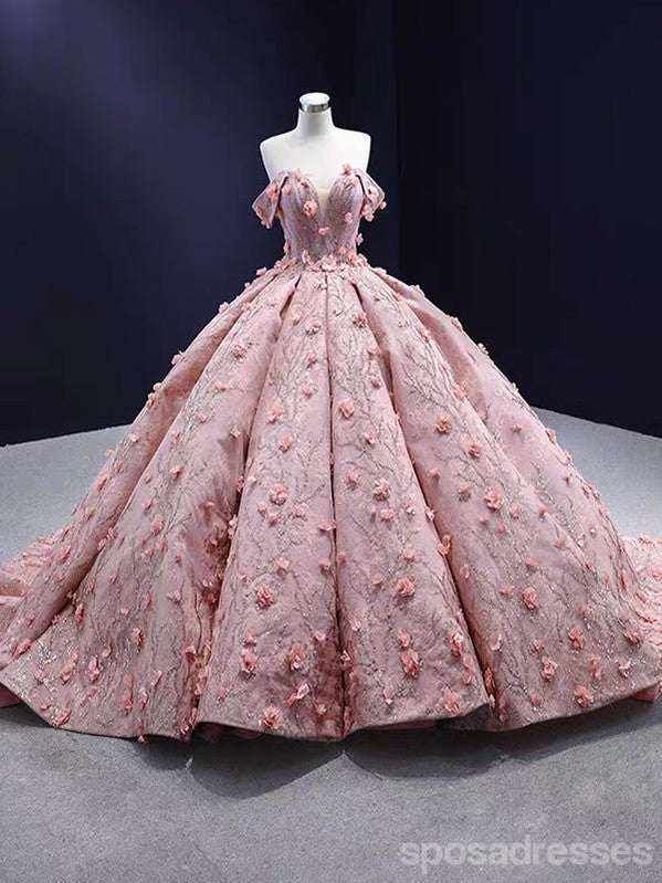 Elegant Pink A-Line Off-Shoulder Long Prom Dress for Women - Formal Evening Gown for Party, Homecoming, Wedding Guest - Style 13703