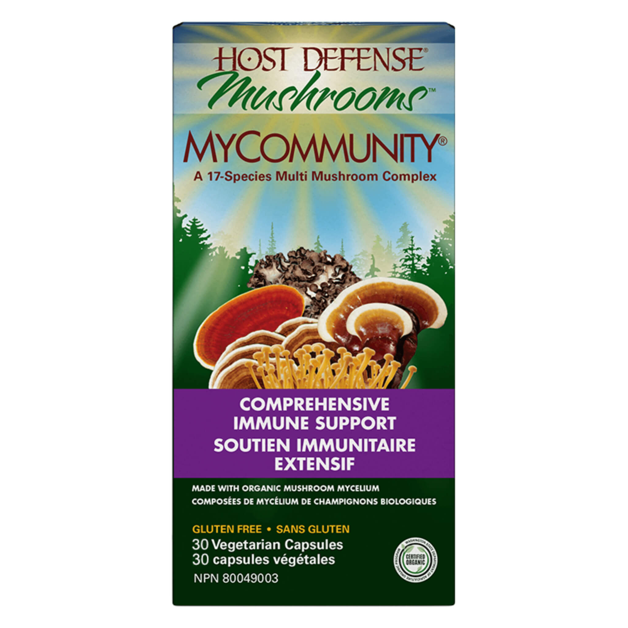 MyCommunity Capsules - Premium Organic Probiotic Supplement for Gut Health & Digestion | Supports Immune System & Weight Management | Ideal for Daily Wellness & Travel