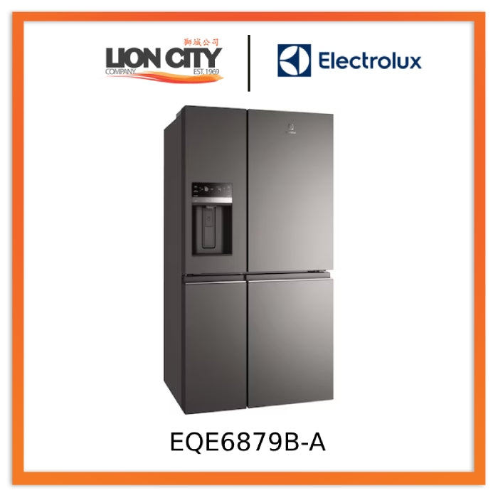 Electrolux EQE6879B 680L Ultimate Taste 900 French Door Refrigerator - Large Capacity Stainless Steel Smart Fridge for Modern Kitchens | Perfect for Family Homes & Entertaining