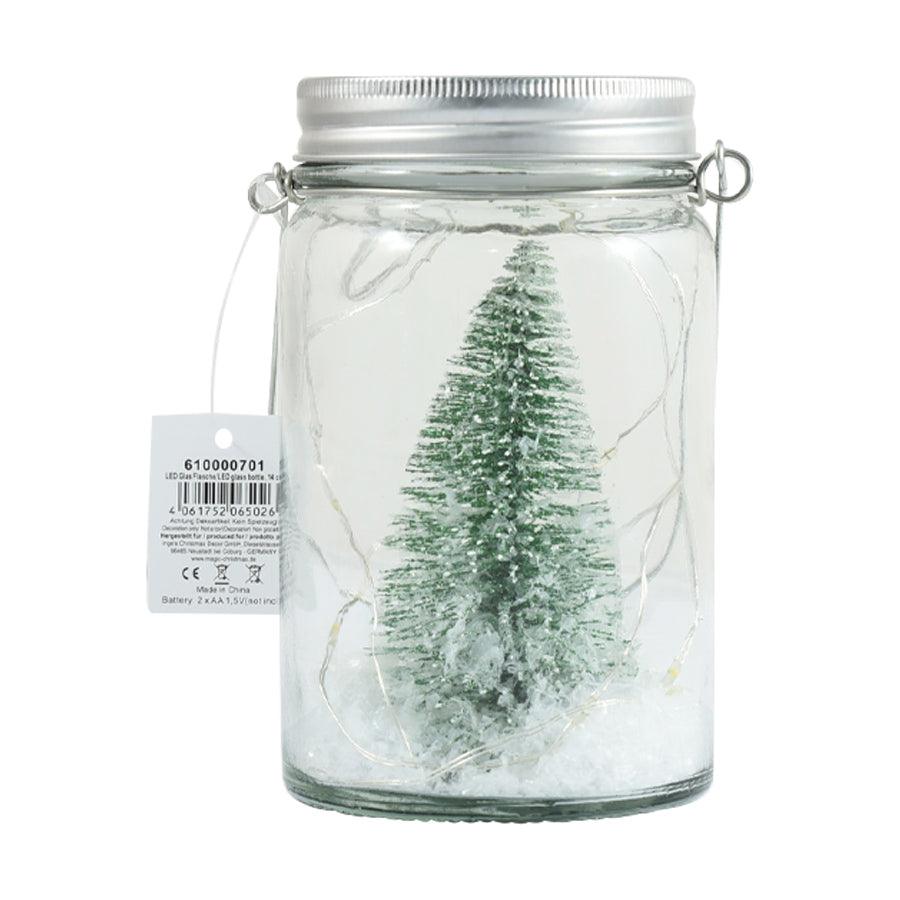 INGE LED Glass Display Tree - 14cm Decorative Light for Home, Office, and Holiday Decor | Perfect for Christmas, Weddings, and Party Centerpieces