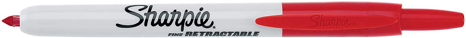 Sharpie Fine Point Permanent Marker - Red Ink for Writing, Labeling & Art Projects - Ideal for Office, School & Home Use