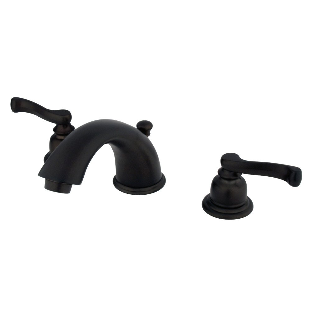 Elements of Design EB965FL Oil Rubbed Bronze Widespread Bathroom Faucet with Pop-Up Drain - Perfect for Modern Vanities and Powder Rooms