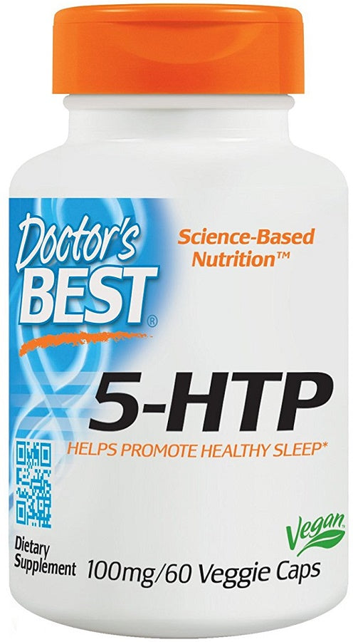 Doctor's Best 5-HTP 100mg Supplement | 60 Vegan Capsules | Supports Mood Balance & Stress Relief | Perfect for Daily Wellness & Relaxation