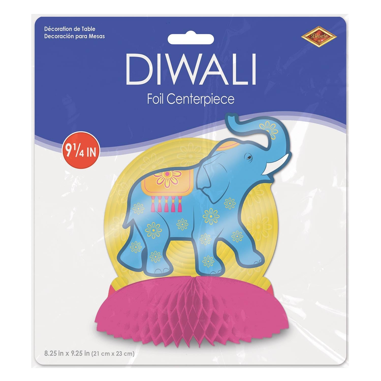 12 Pack Beistle Foil Diwali Centerpieces - Premium Metallic Party Decorations for Diwali Festival, Indian Weddings & Home Celebrations - Perfect for Table Decor, Mandap Decor & Cultural Events