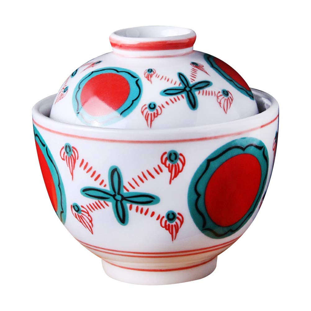 Japanese Style Ceramic Bowl - Creative Underglaze Steamed Egg & Soup Bowl Set - Handcrafted Stoneware for Asian Cuisine, Perfect for Ramen, Chawanmushi & Home Dining