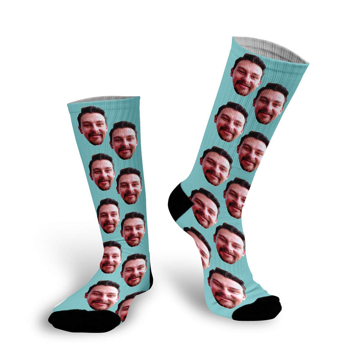 Custom Face Socks - Personalized Photo Socks with Your Picture | Unique Printed Socks Gift for Birthdays, Anniversaries & Special Occasions | Wear Your Loved Ones' Faces for Fun Events, Sports & Memorable Moments