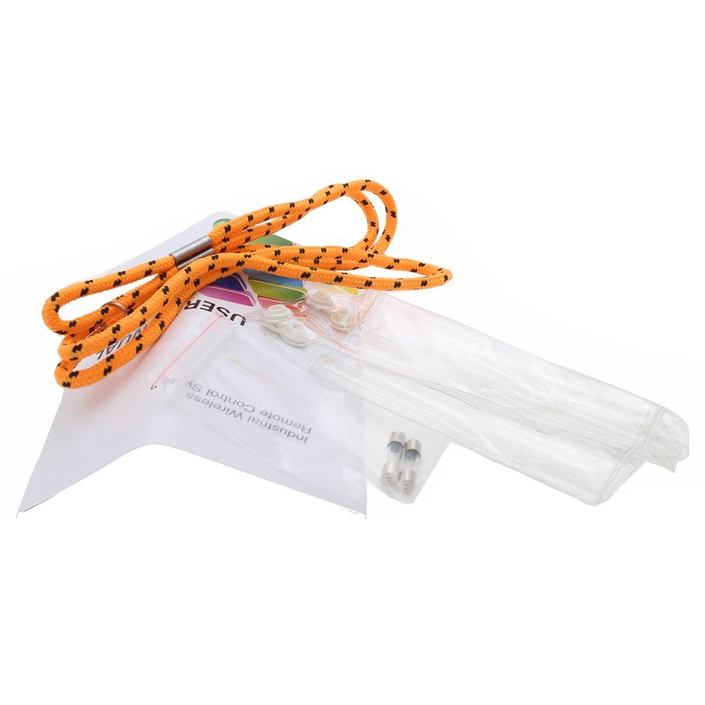 6 Key Industrial Crane Remote Control Wireless Transmitter with Push Button Switch (AC/DC 12-24V) - Perfect for Overhead Cranes, Hoists, and Material Handling Equipment