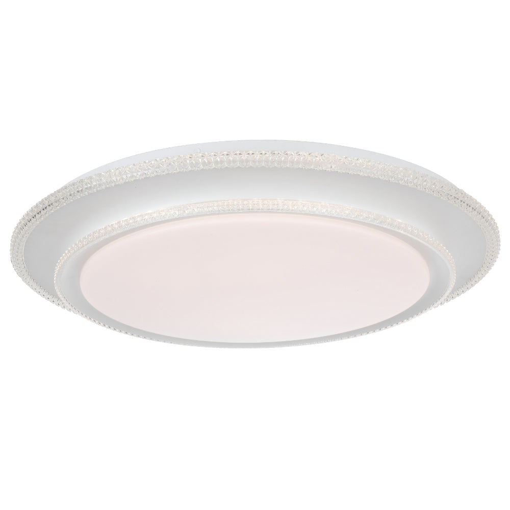 Altez 48W 3CCT Dimmable LED Ceiling Light Fixture in Oyster White - Perfect for Living Room, Bedroom & Kitchen Lighting