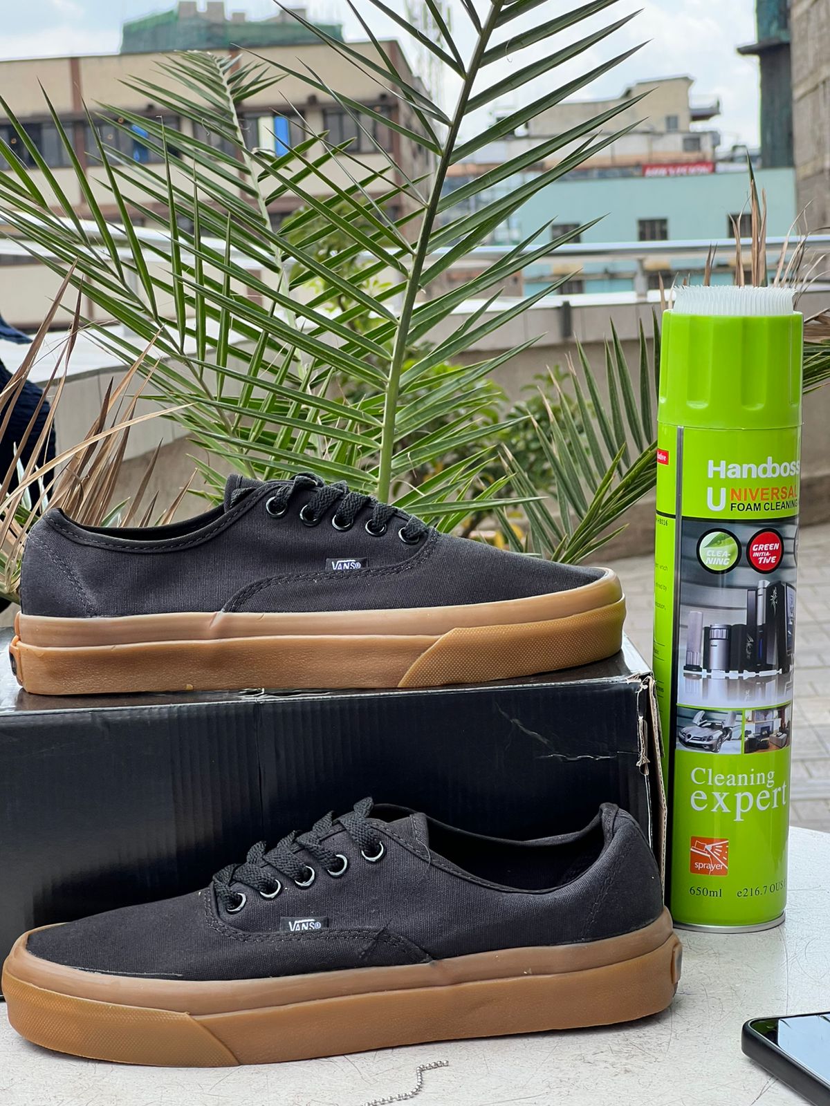 Vans Classic Black Canvas & Gum Sole Sneakers - Men's & Women's Casual Shoes for Skateboarding, Streetwear & Everyday Wear