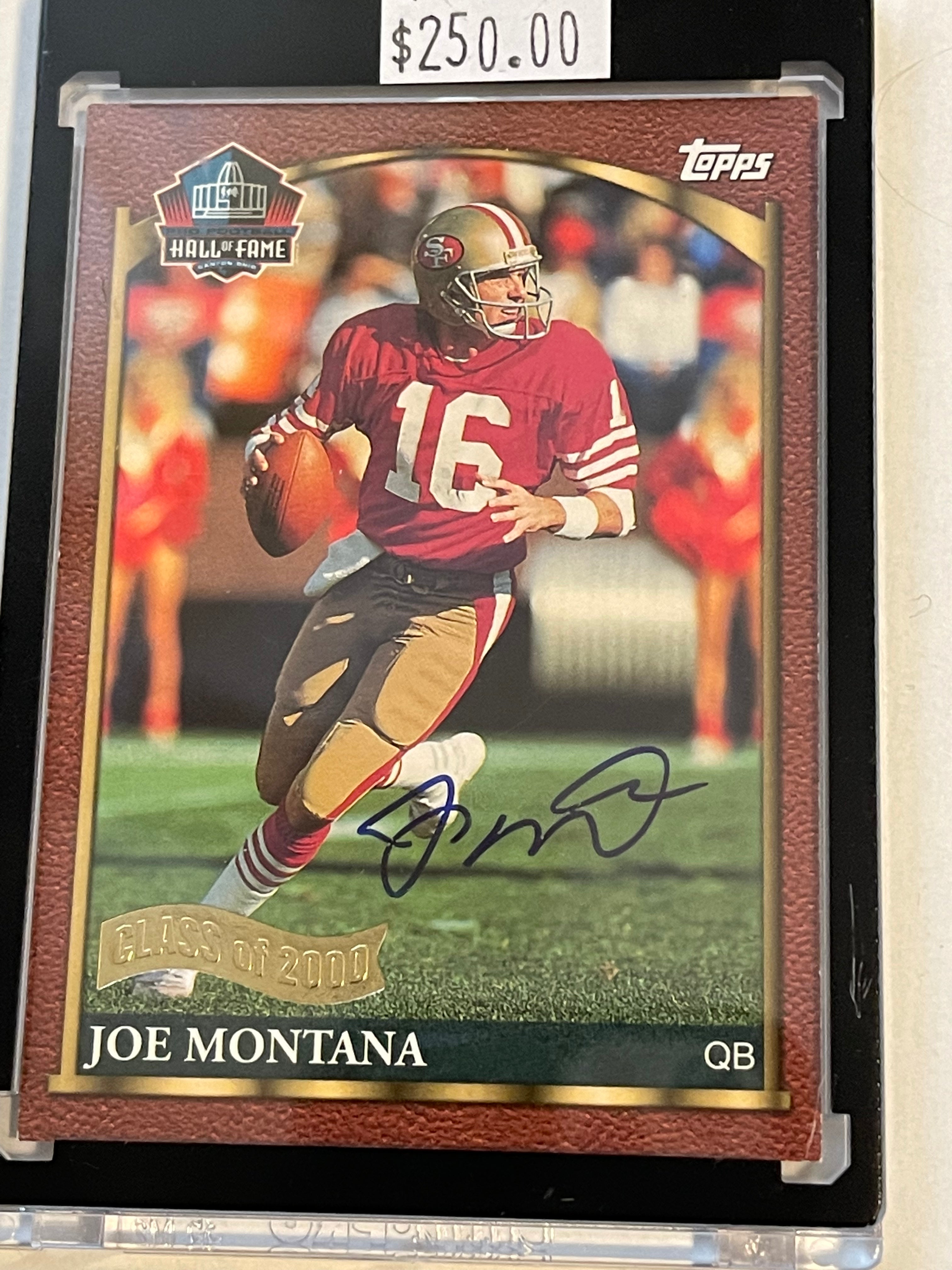 Joe Montana Autographed Football Hall of Fame Card - Certified Authentic by Joe Montana Company (2000) - Perfect for Sports Memorabilia Collectors and NFL Fans