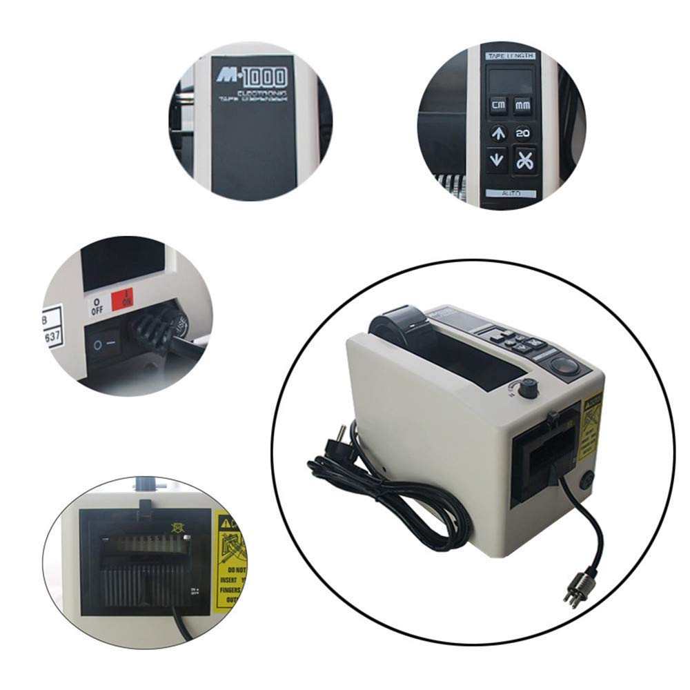 Automatic Tape Cutting Machine - 7-50mm Electric Tape Dispenser, Self-Adhesive Tape Cutter for Packaging, Labeling & Crafting - Perfect for Shipping, Office & DIY Projects