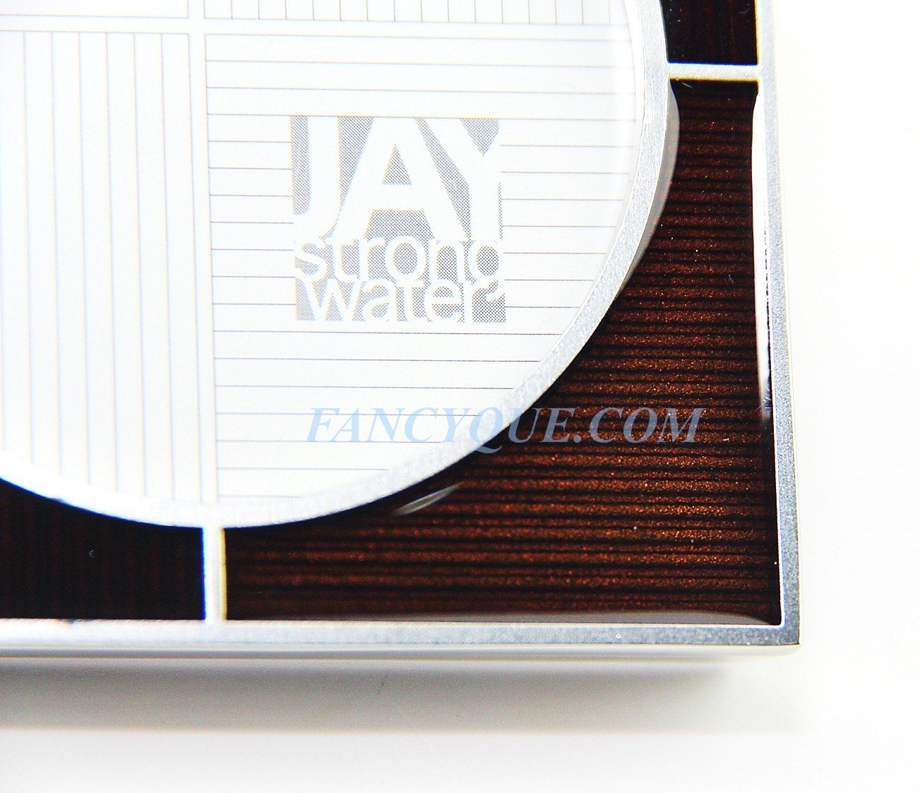 Jay Strongwater Round in Square 2 Inch Picture Frame - Elegant Chocolate Brown Photo Frame for Home Decor, Office Display, and Gift Giving