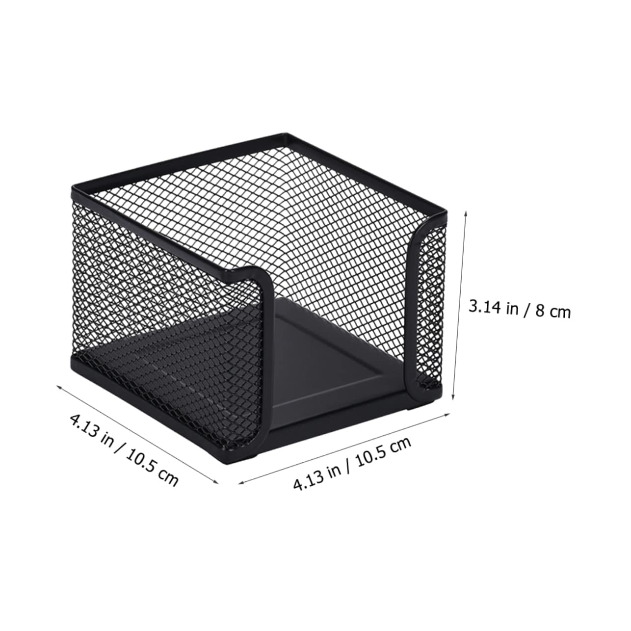 Metal Memo Paper Holder - Durable Notepad Case & Organizer for Office, Home, or School - Perfect for Sticky Notes, Index Cards, and Small Documents