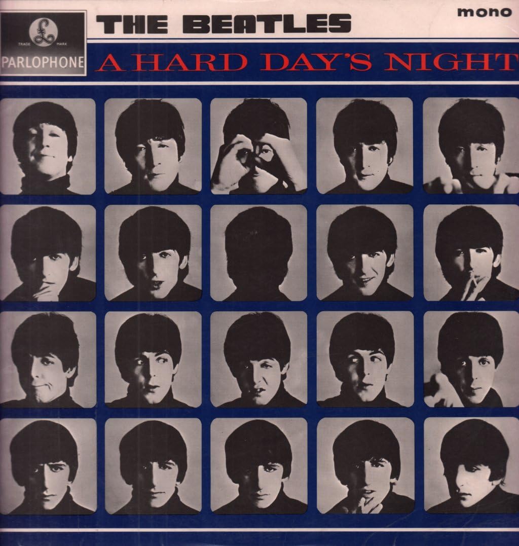 The Beatles - A Hard Day's Night LP (Vinyl Album) UK Parlophone 1964 - Classic Rock Music for Collectors & Vinyl Enthusiasts - Perfect for Home Listening & Music Lovers