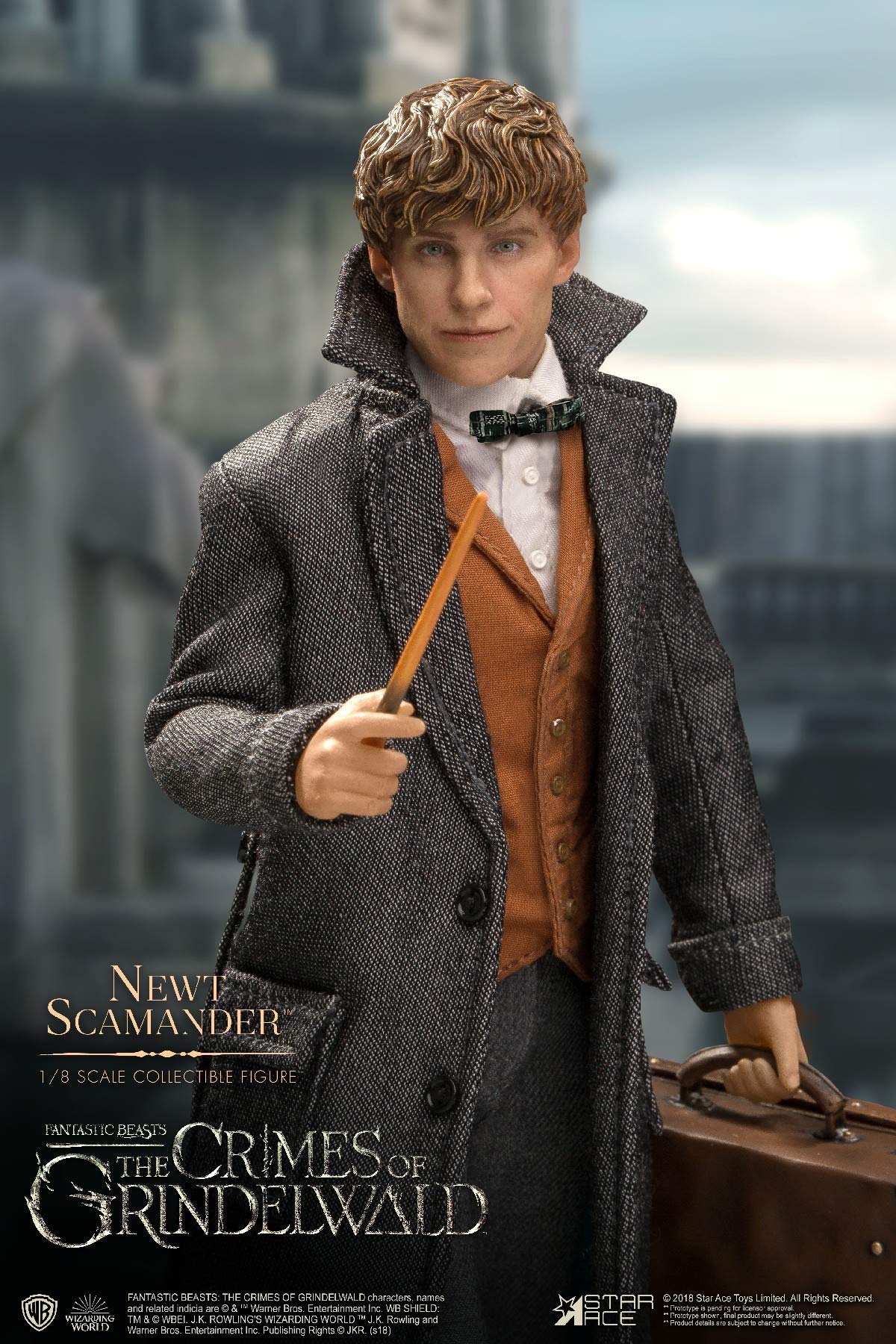 Star Ace Toys Fantastic Beasts: The Crimes of Grindelwald Newt Scamander 1:8 Scale Collectible Action Figure - Perfect for Movie Fans, Fantasy Collectors & Display Cases