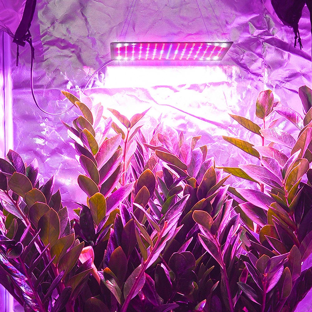 TheLAShop 225 LED Plant Grow Light Panel - Ultra Thin Full Spectrum with Blue, Red, Orange & White LEDs for Indoor Plants, Hydroponics, Greenhouses & Home Gardening