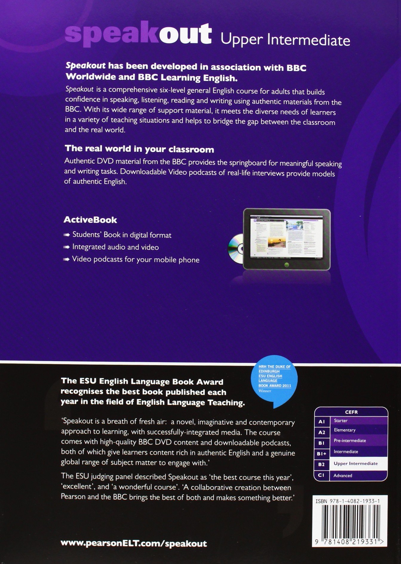 SpeakOut Upper Intermediate Student's Book with DVD & ActiveBook Multi-ROM Pack - Perfect for ESL Learning, Classroom Teaching & Self-Study