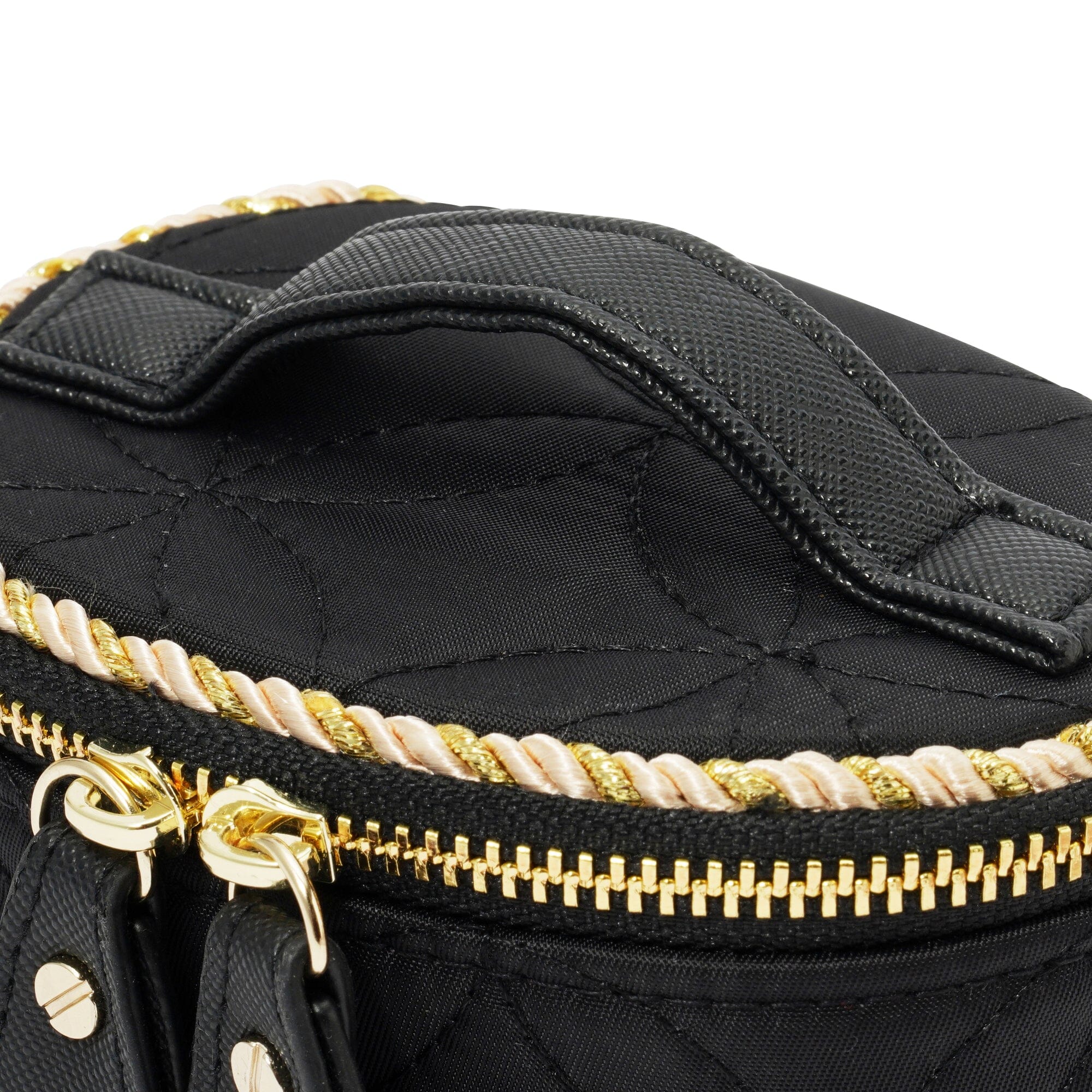 Bell Vanity Pouch Mini Black - Small Cosmetic Bag for Makeup & Travel Essentials | Perfect for Women's Purse, Gym, and Everyday Use