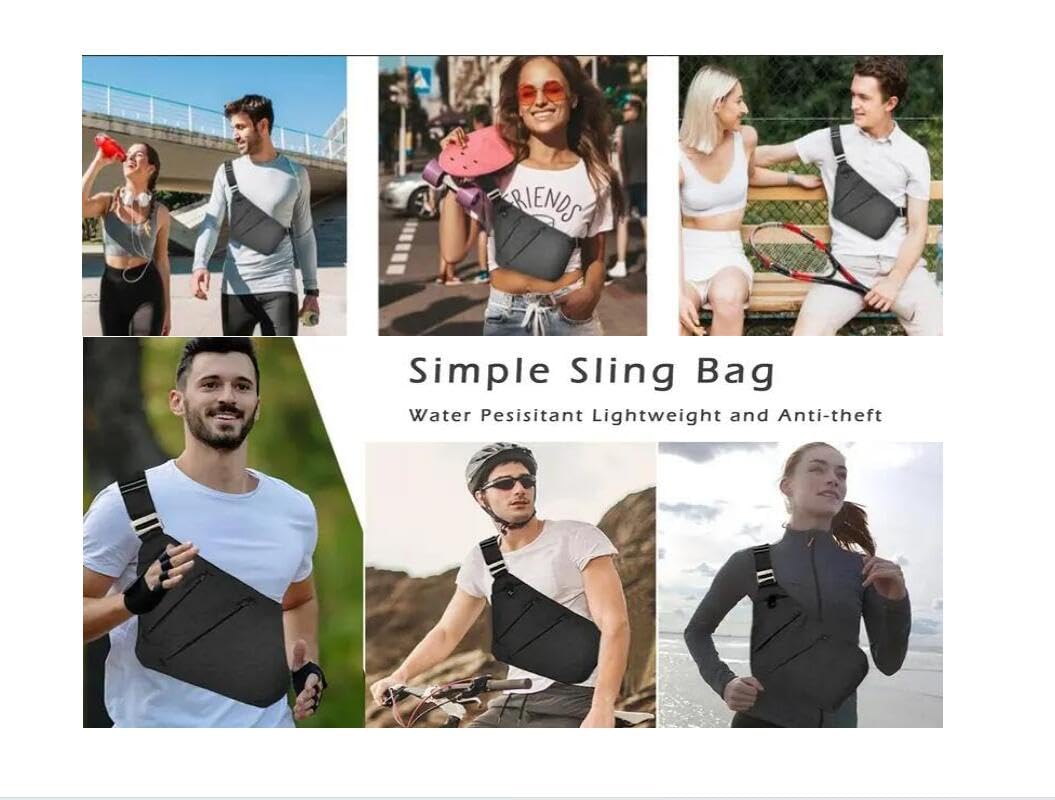 Wander Plus Anti-Theft Travel Sling Bag for Women & Men - Secure Crossbody Purse with RFID Protection | Perfect for Commuting, Sightseeing & Daily Use