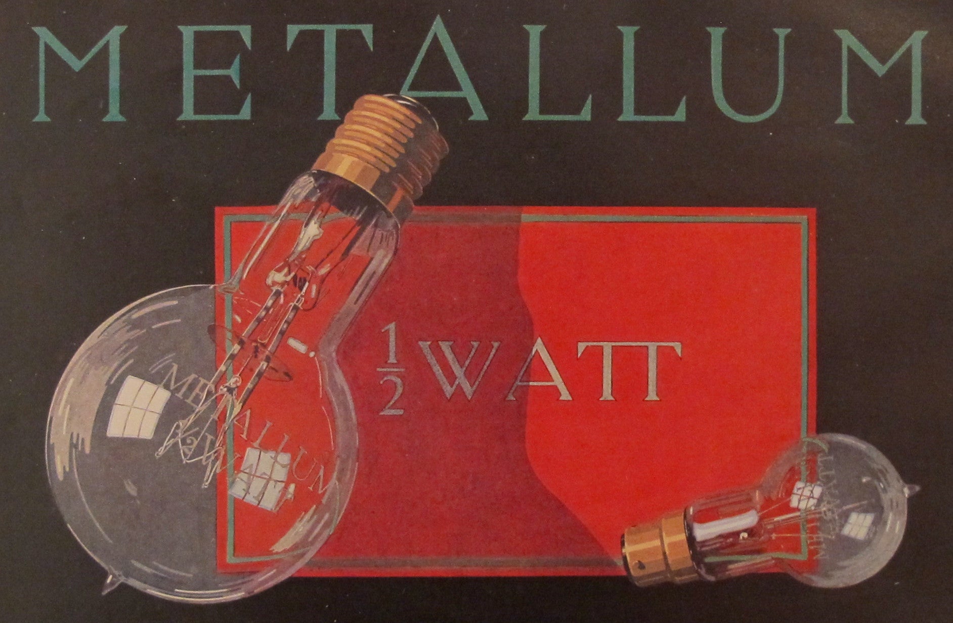 Vintage 1923 Austrian Art Deco Poster - Metallum #2 Black Background - Perfect for Home Decor, Office & Art Collections