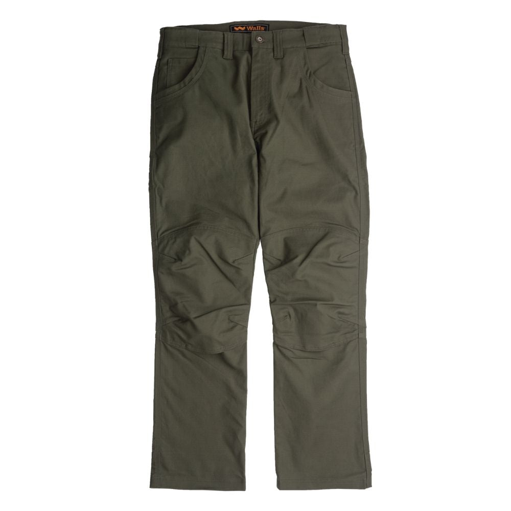 Walls Ditchdigger All-Season Twill Double Knee Men's Work Pants YP96 - Olive Green | Durable Construction Workwear for Outdoor Labor, Farming & Heavy Duty Jobs