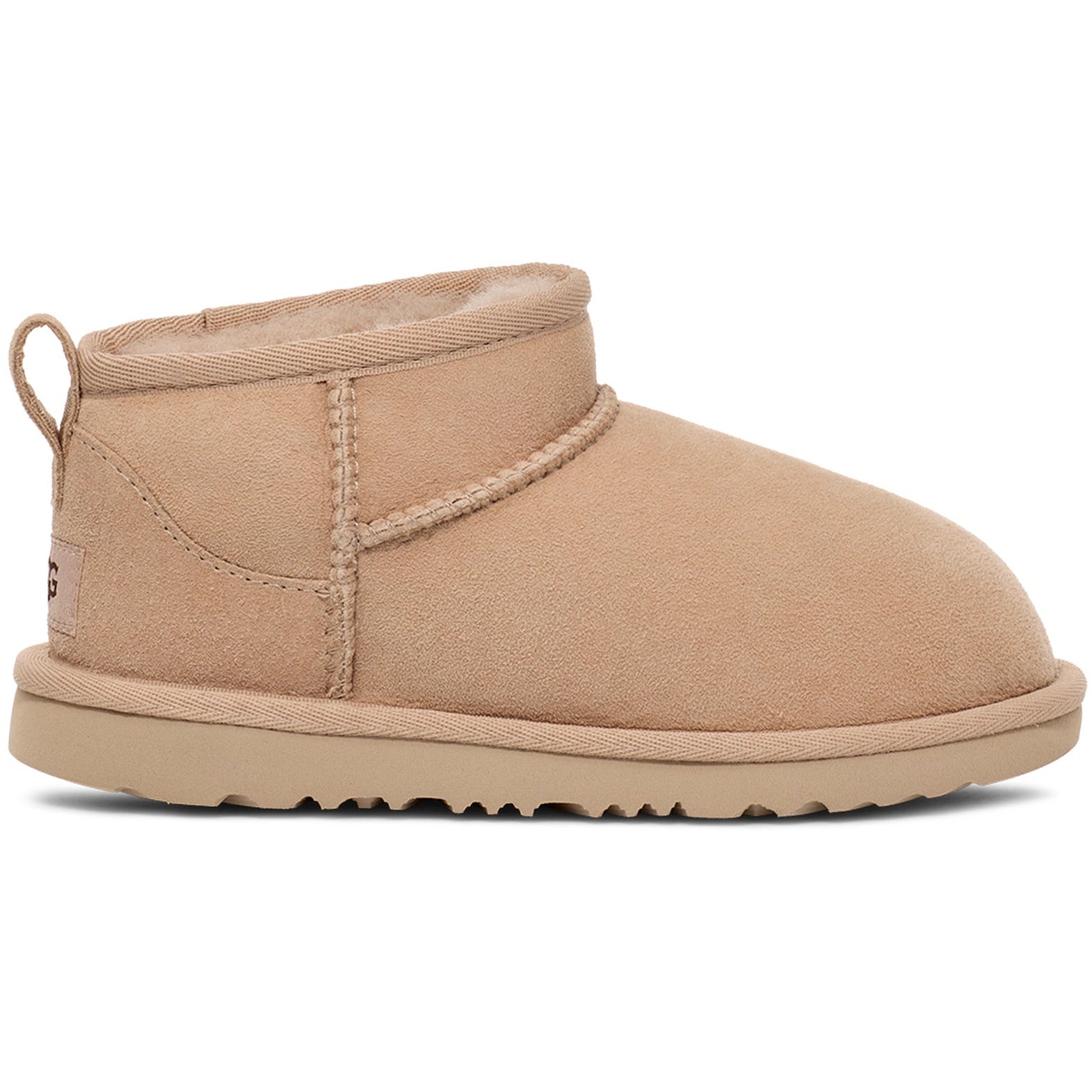 UGG Kid's Classic Ultra Mini Boots in Driftwood - Warm & Comfortable Winter Boots for Girls & Boys - Perfect for School, Play & Outdoor Activities