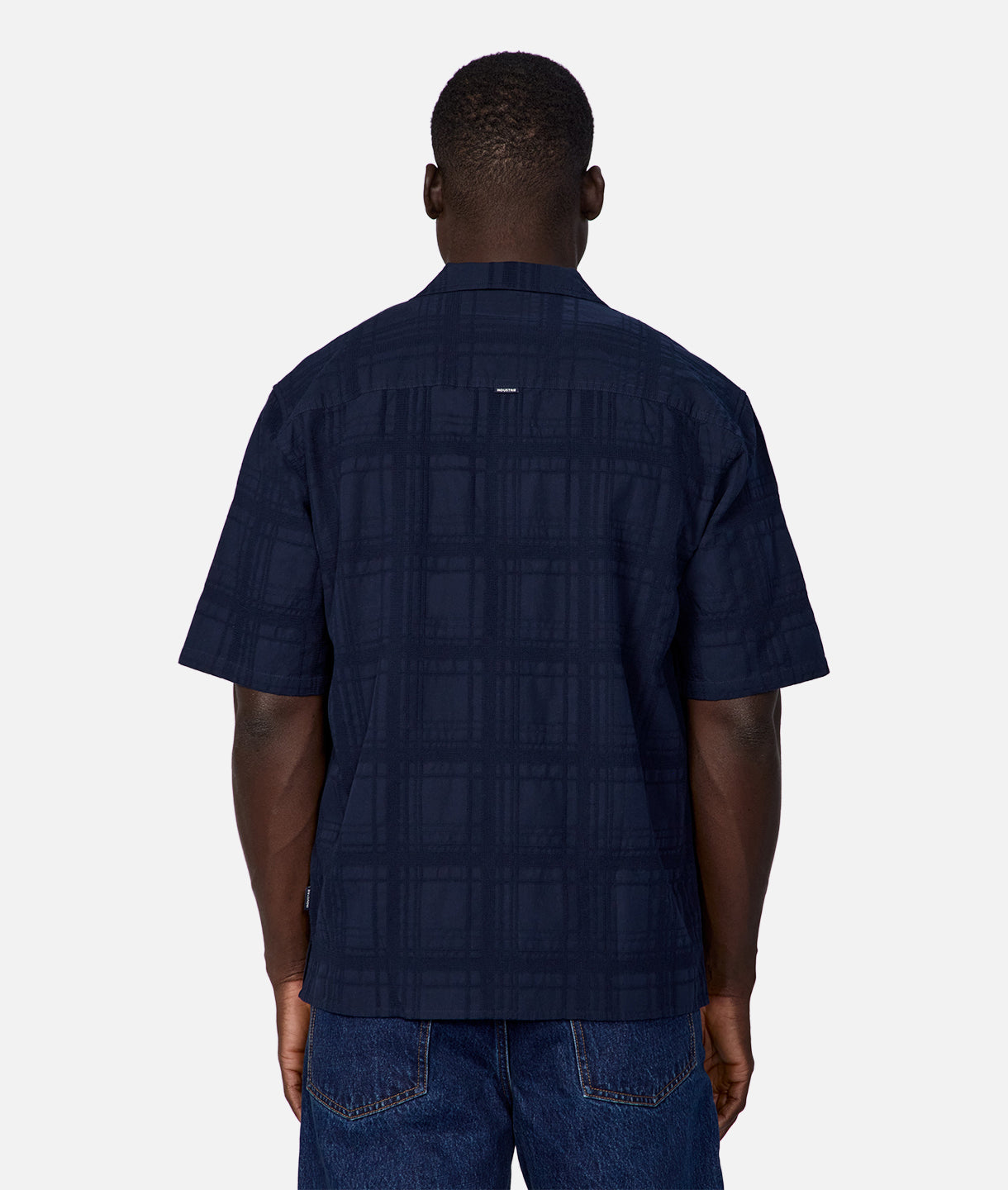 Dixon Short Sleeve Shirt for Men - Classic Navy Blue Casual Button Down Shirt | Perfect for Office, Business Casual, and Summer Outfits